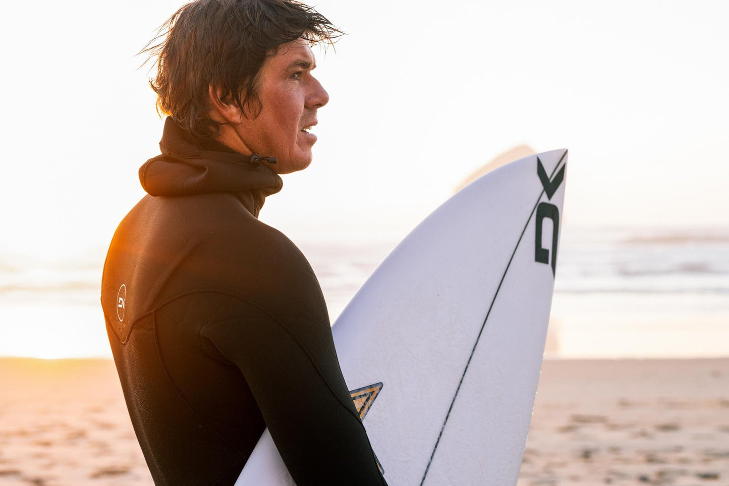 Mens Mission Chest Zip Hooded 5/4/3mm Full Wetsuit (Black)