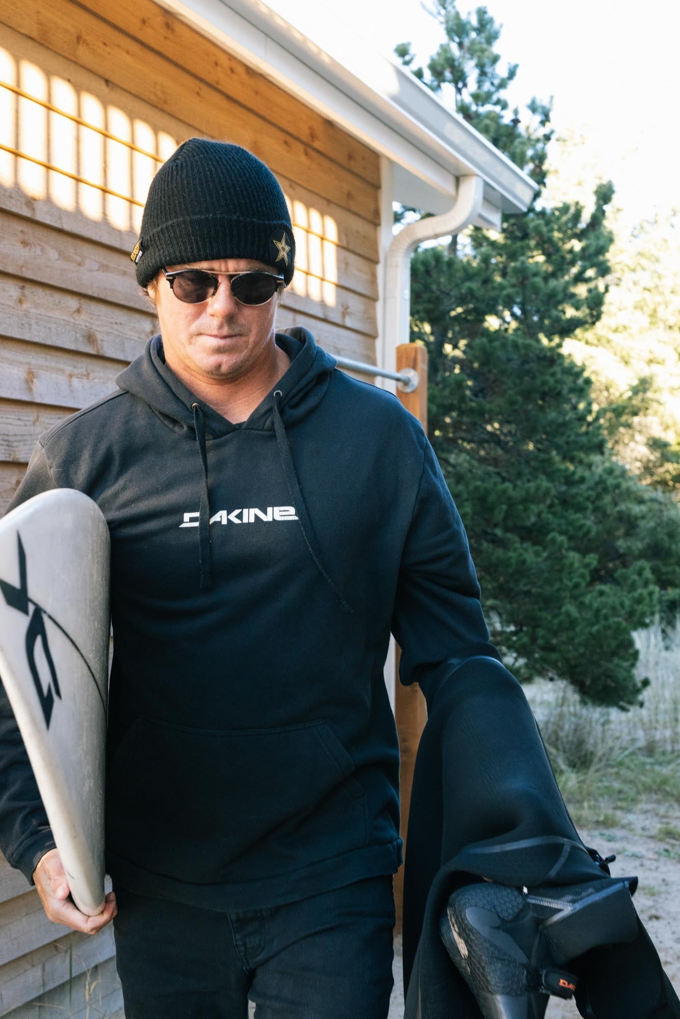 Mens Mission Chest Zip Hooded 5/4/3mm Full Wetsuit (Black)