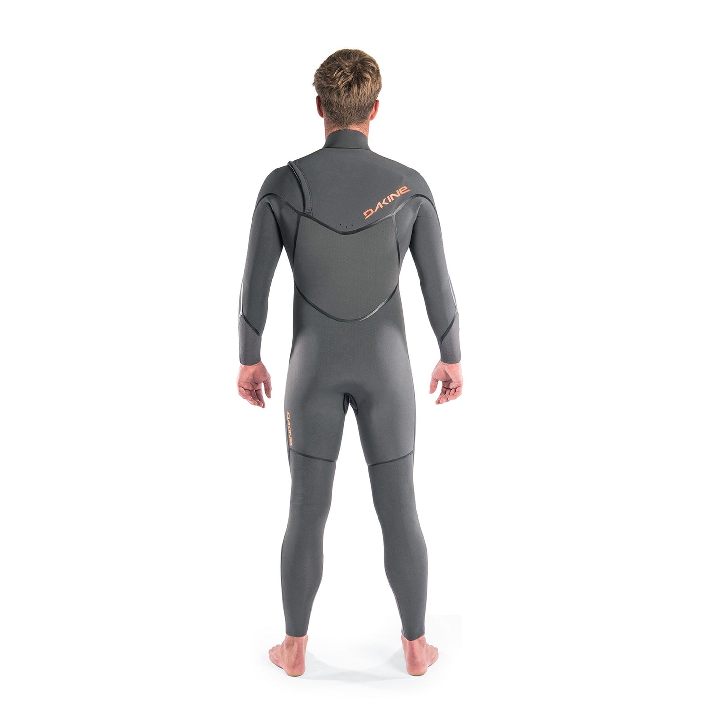 Mens Cyclone Chest Zip 4/3mm Full Wetsuit (Graphite / Orange)