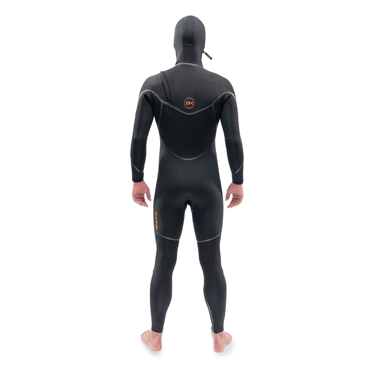 Mens Cyclone Chest Zip Hooded 5/4mm Full Wetsuit (Black)