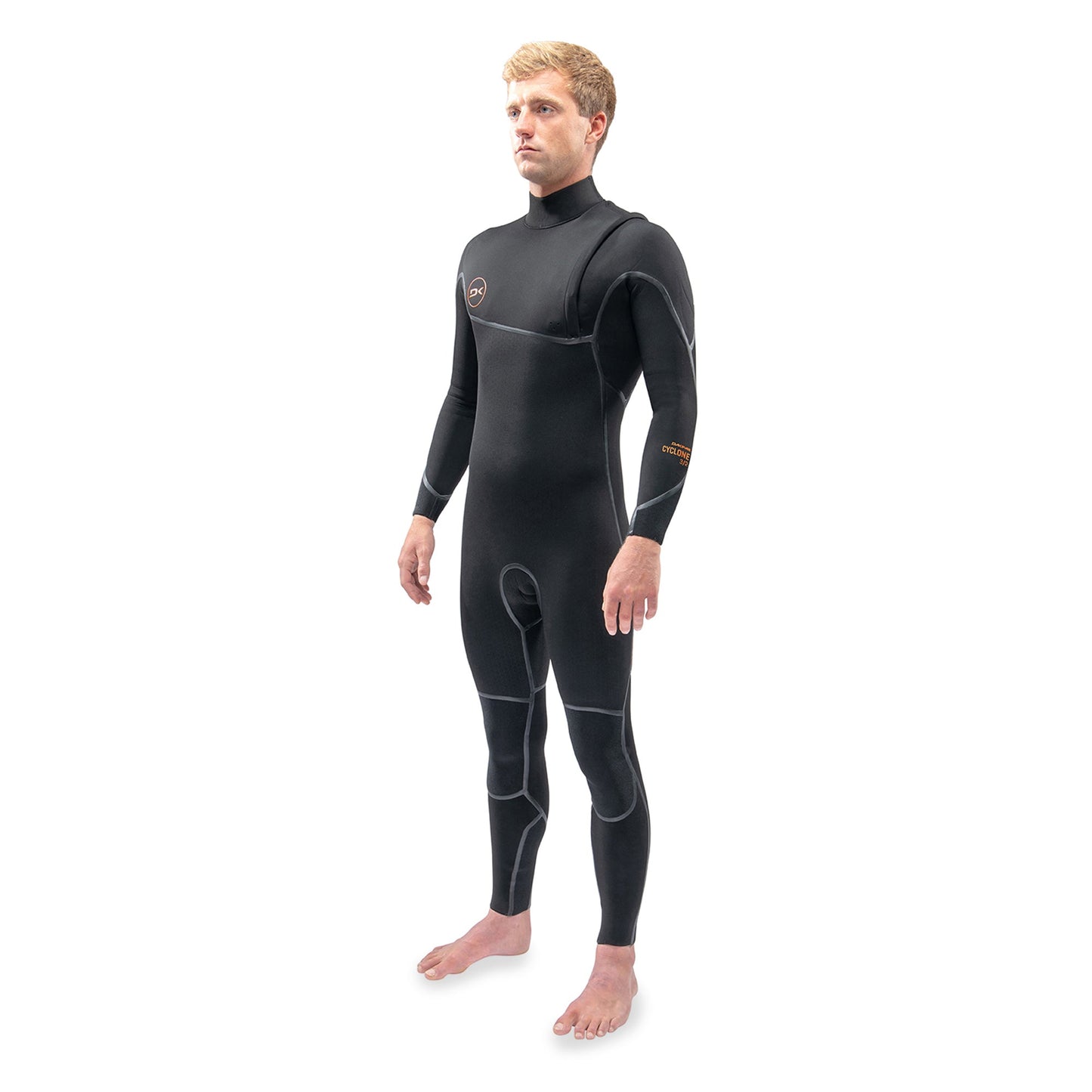 Mens Cyclone Zip Free Full Suit 4/3 (Black)