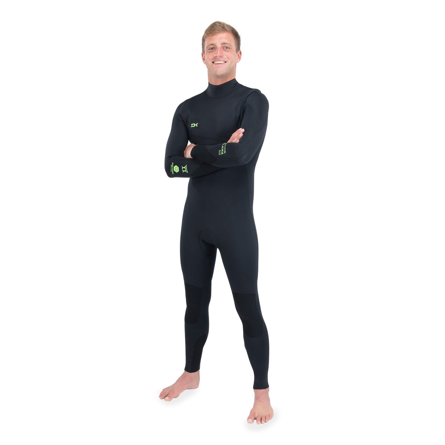 Mens Malama Zip Free 4/3mm Full Wetsuit (Black)