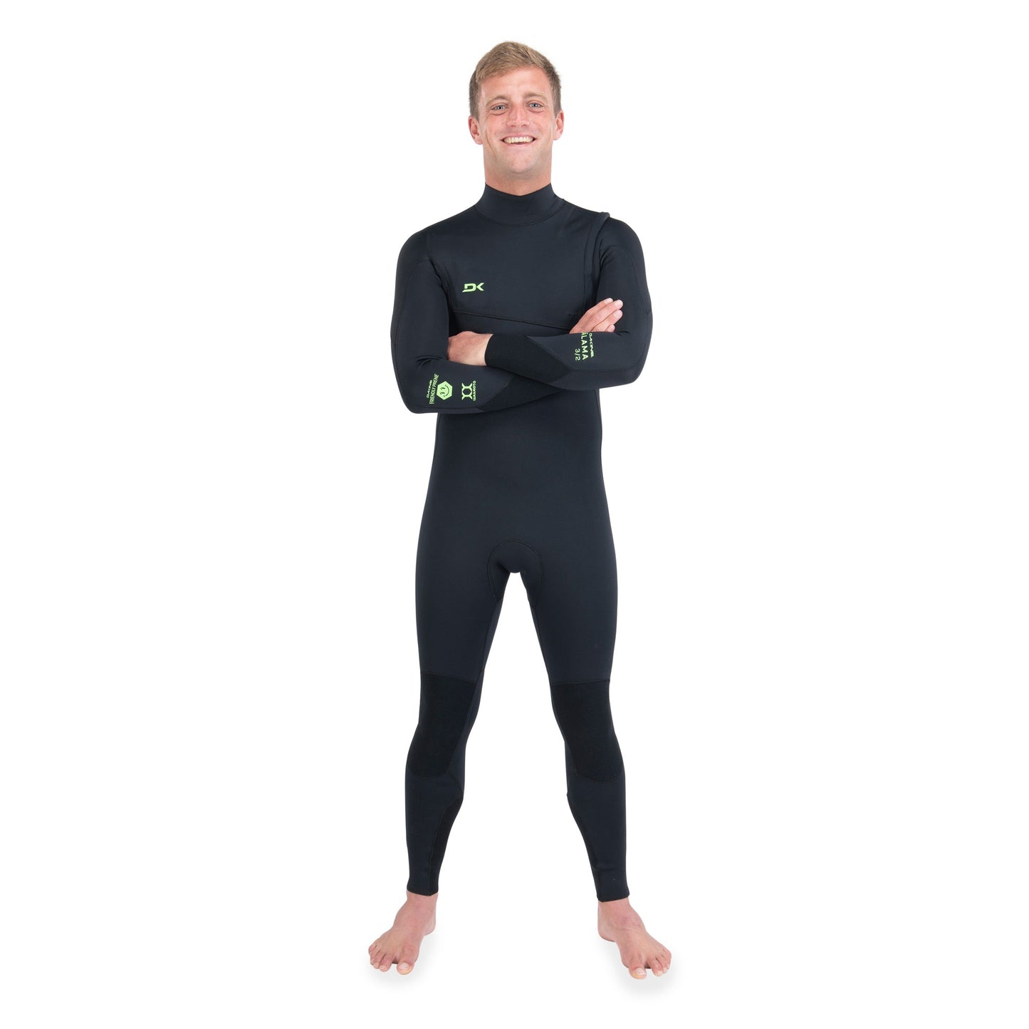 Mens Malama Zip Free 4/3mm Full Wetsuit (Black)