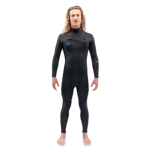 Mens Mission Chest Zip Full Suit 3/2 (Black)