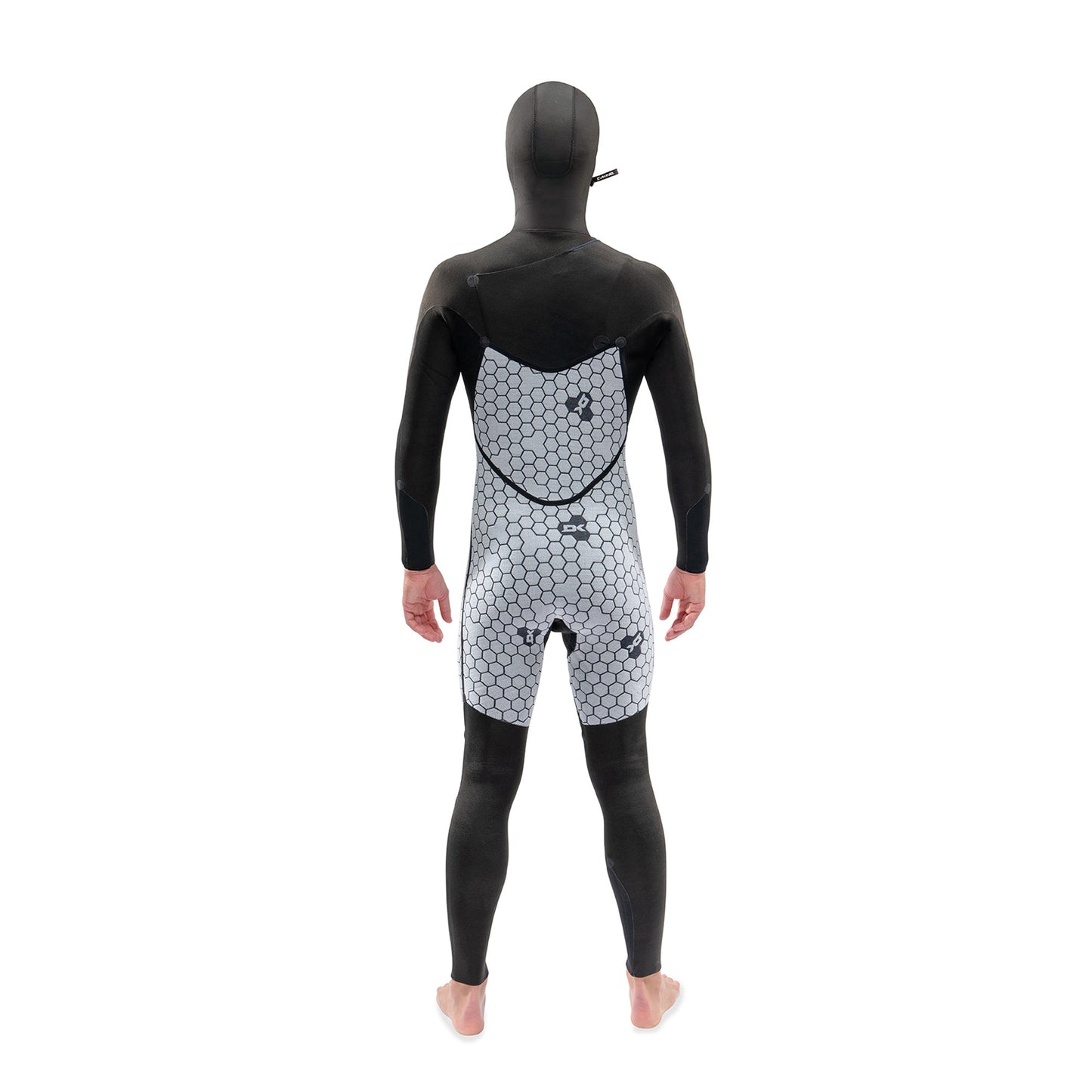 Mens Mission Chest Zip Hooded 4/3mm (Black)