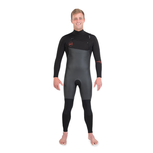 Mens Renegade Wind Chest Zip 5/4/3mm Full Wetsuit (Black)