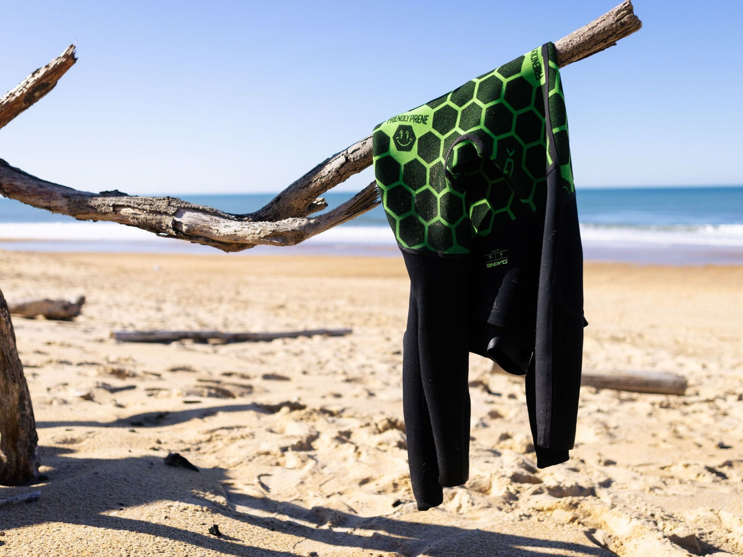 Mens Malama Zip Free Hooded 4/3mm Full Wetsuit (Black)