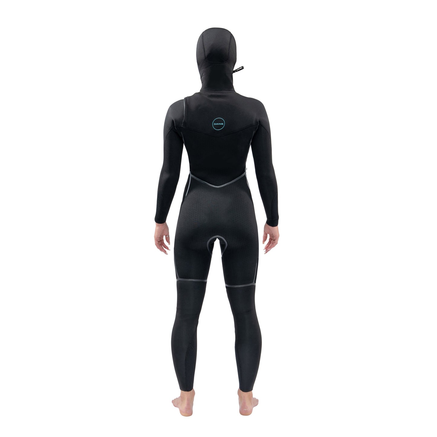 Womens Mission Chest Zip Hooded 5/4/3mm Full Wetsuit (Black)