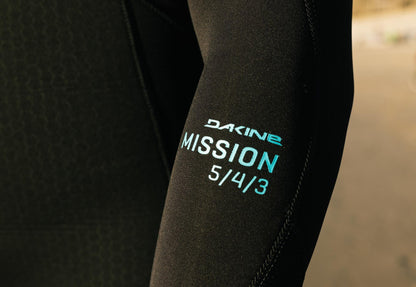 Womens Mission Chest Zip Full suit 4/3 (Black)